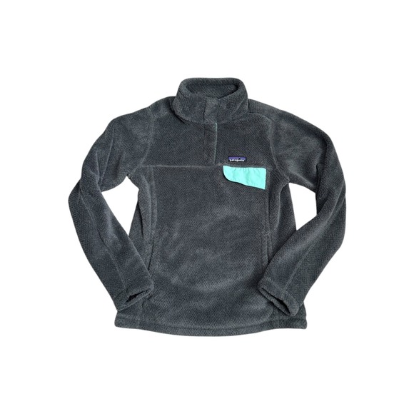 Patagonia Women's Re-Tool Snap-T Pullover Fleece Gray Polartec Outdoor Size S - Picture 1 of 5